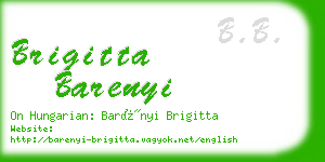 brigitta barenyi business card